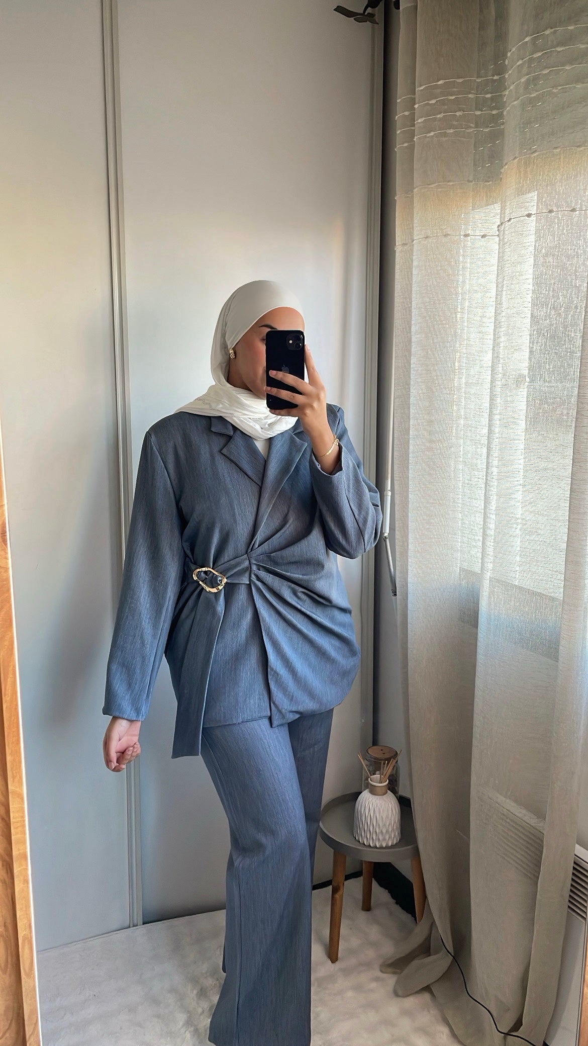 Ensemble blazer+pantalon - Blue jean