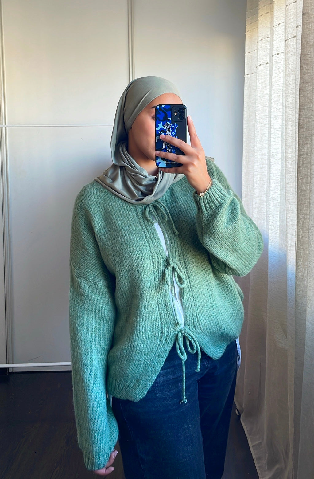 Cardigan à nœuds - Amna