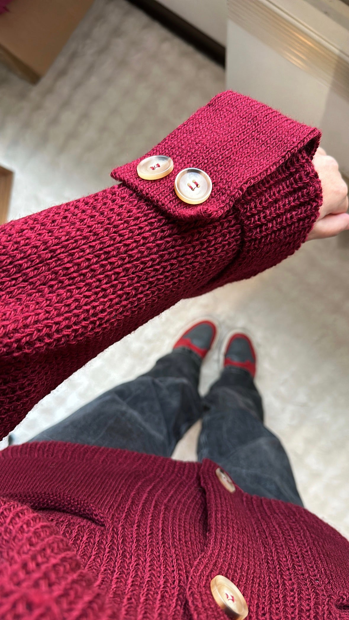 Cardigan Salma - bordeaux