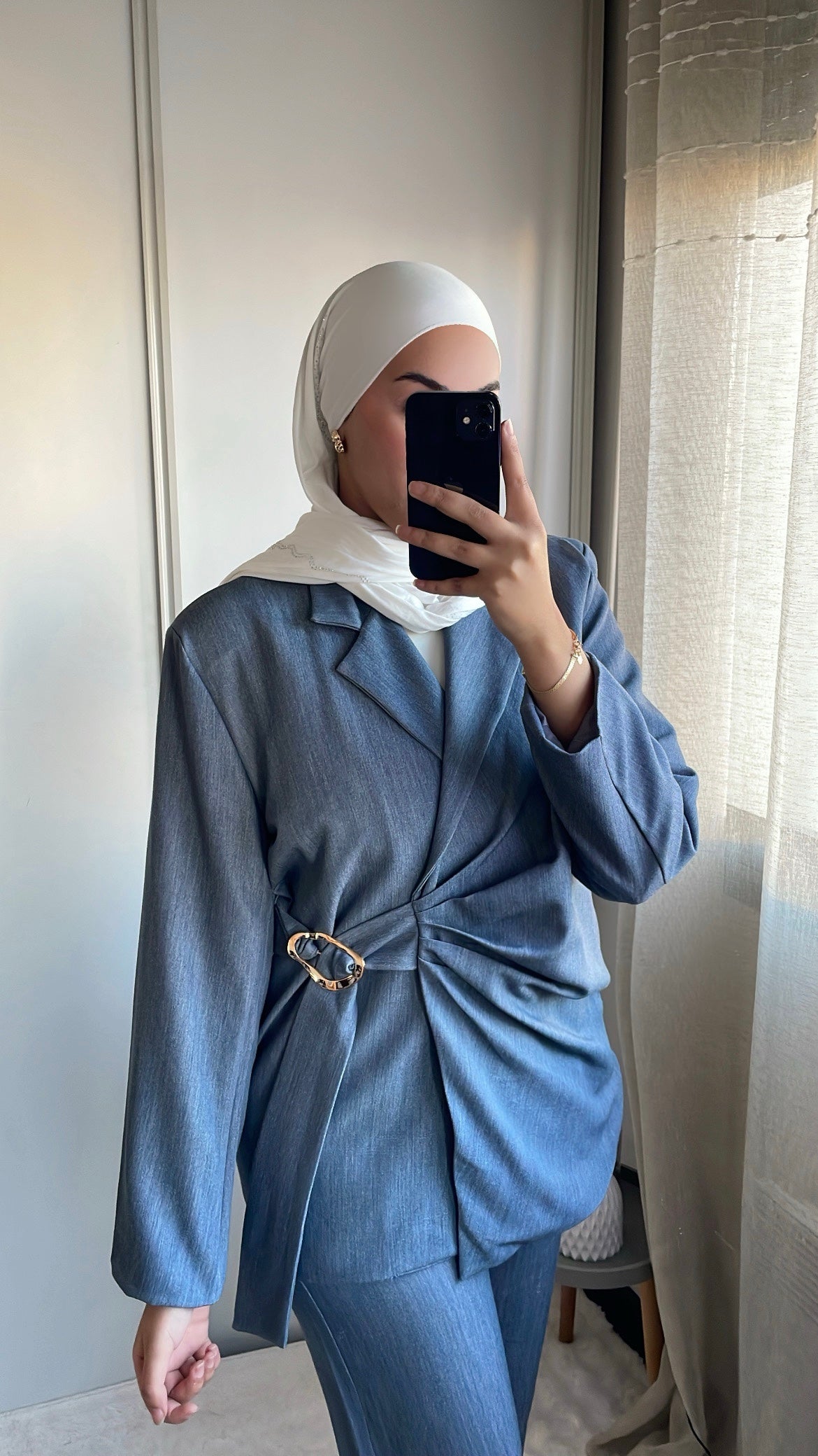 Ensemble blazer+pantalon - Blue jean