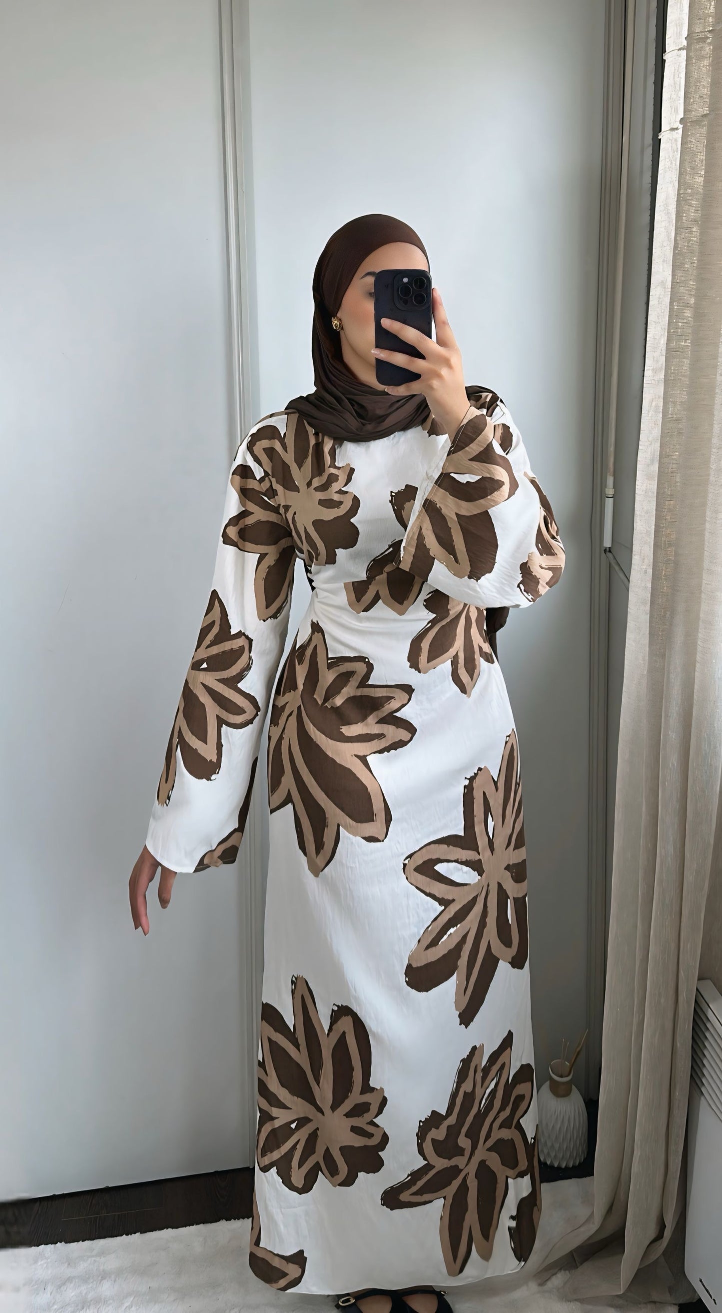 Robe Warda - marron