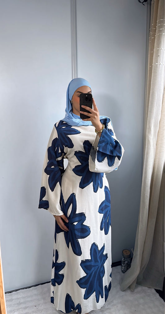 Robe Warda - Bleu