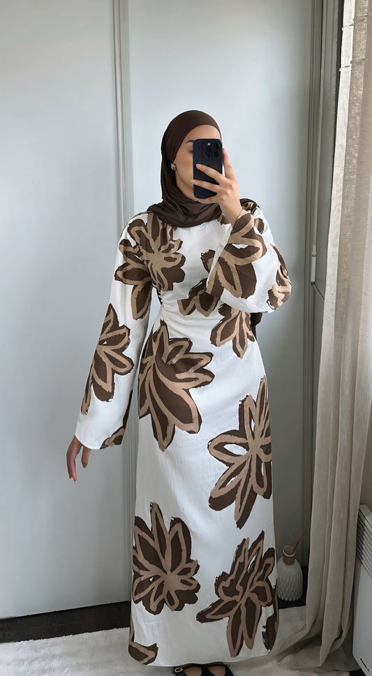 Robe Warda - marron
