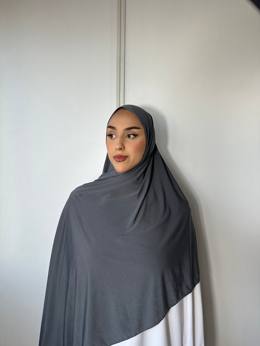 Jersey premium de luxe - ondulé gris foncé